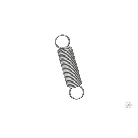 Approved Vendor Extension Spring, O=1.125, L= 5.00, W= .105 G609969217